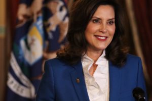 Governor Gretchen Whitmer at the State of the State address 1-27-21