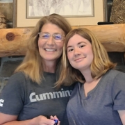Sydney Badeau pictured with her mom