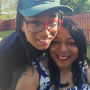 A mom with her son with IDD
