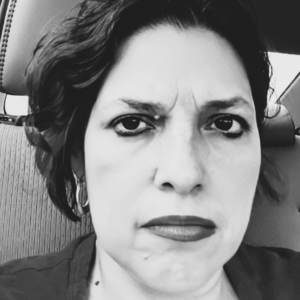 An up close photo of Veronica, a Hispanic woman with a disability